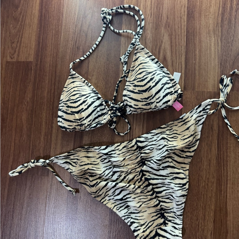Zebra Print Bikini Set